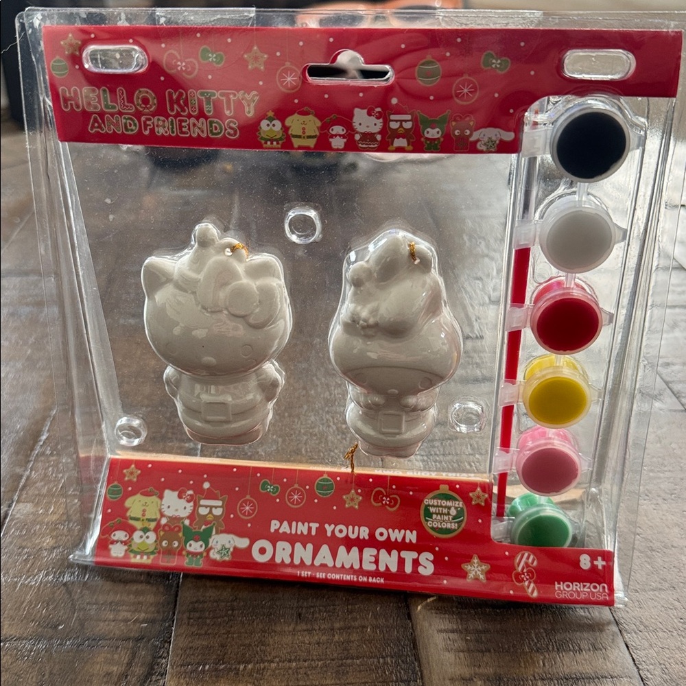 Hello Kitty Paint Your Own Ornament‎ Set - Red, Green, Yellow